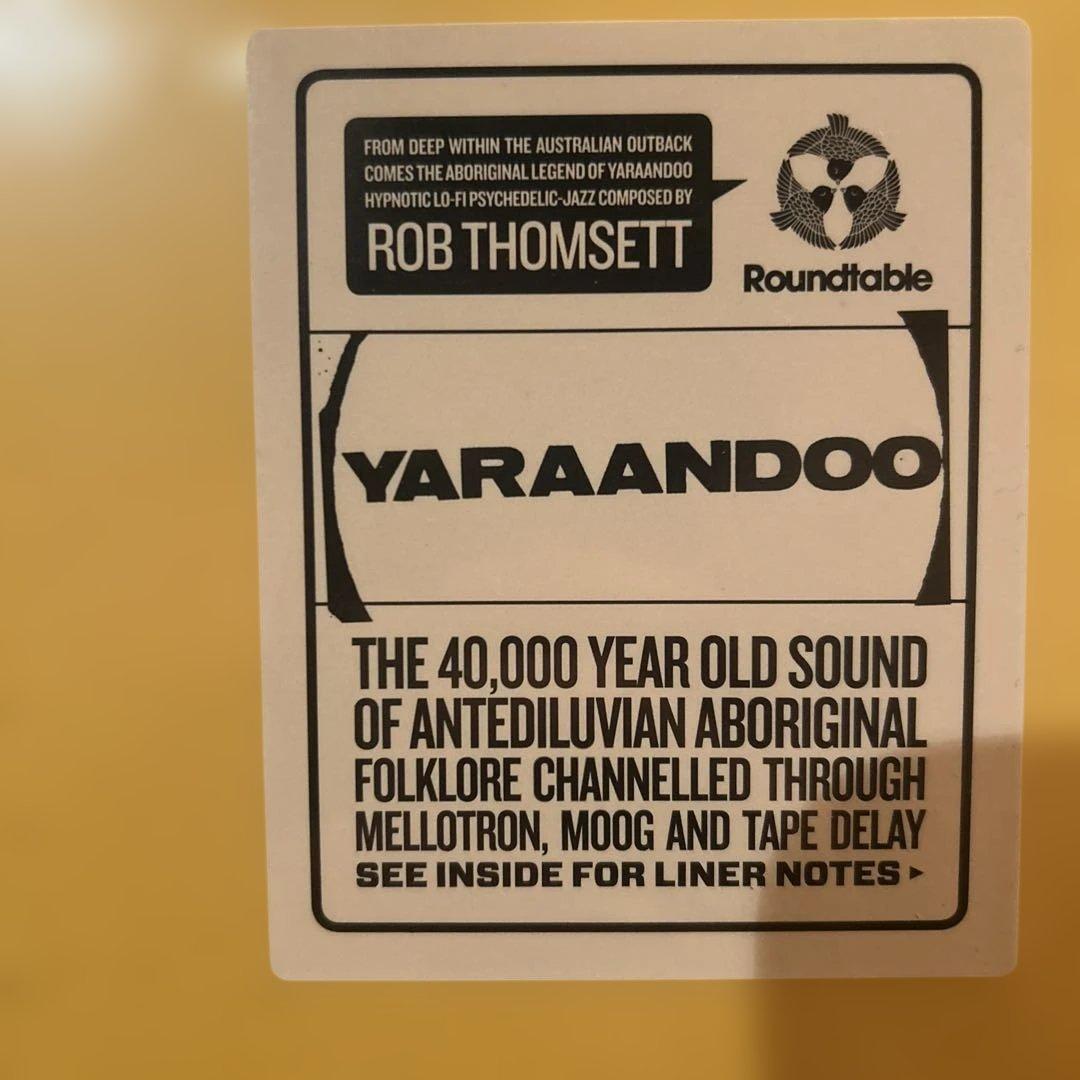 洋楽 YARAANDOO ROB THOMSETT LP