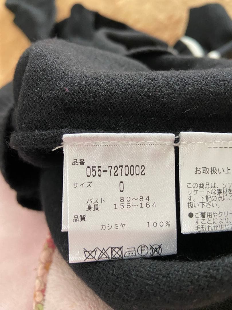 パーリーゲイツ カシミヤ100セーター 黒
