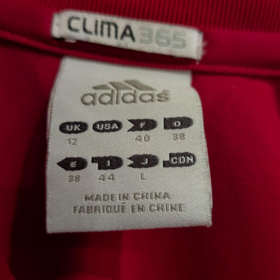 adidas　赤　ジャージ上下セット　美品