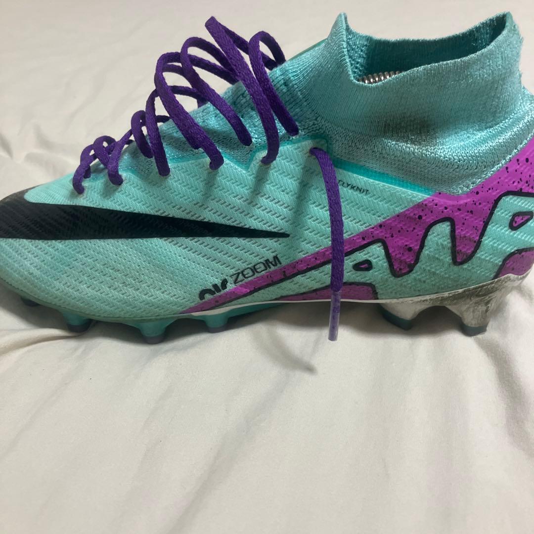 Nike Zoom サッカーシューズ アクア/パープル