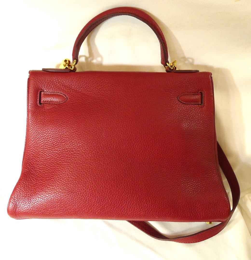 ◇【大人気モデル】レッドカラーレザーBAG32㎝ショルダー付き美品◇