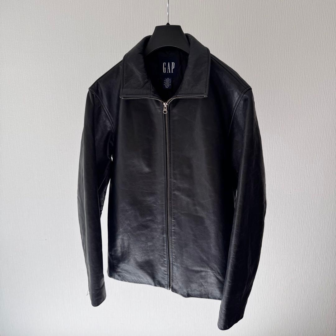 [90s] OLD GAP レザージャケット　ビンテージ フルジップ