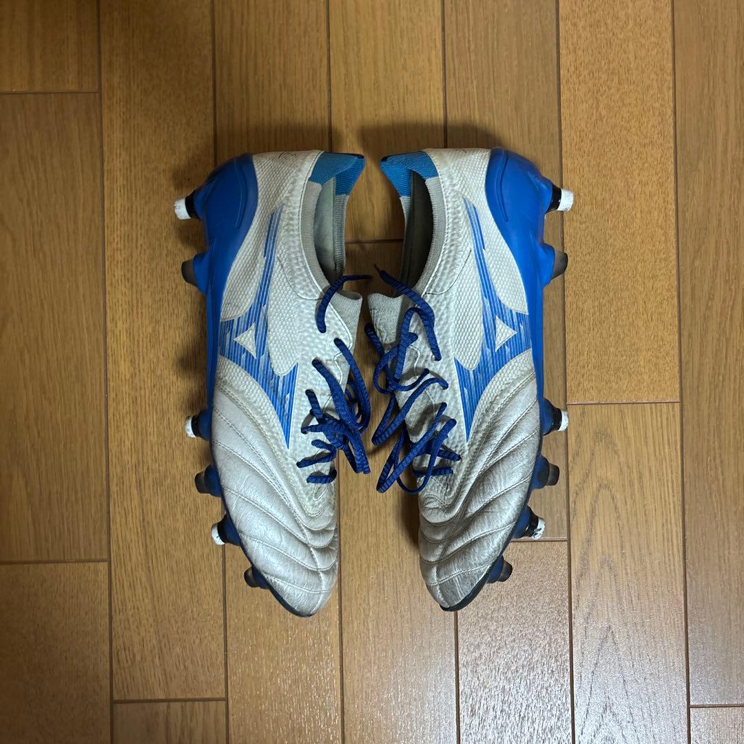 サッカーシューズ・スパイク ホワイト/ブルー　取り替え式