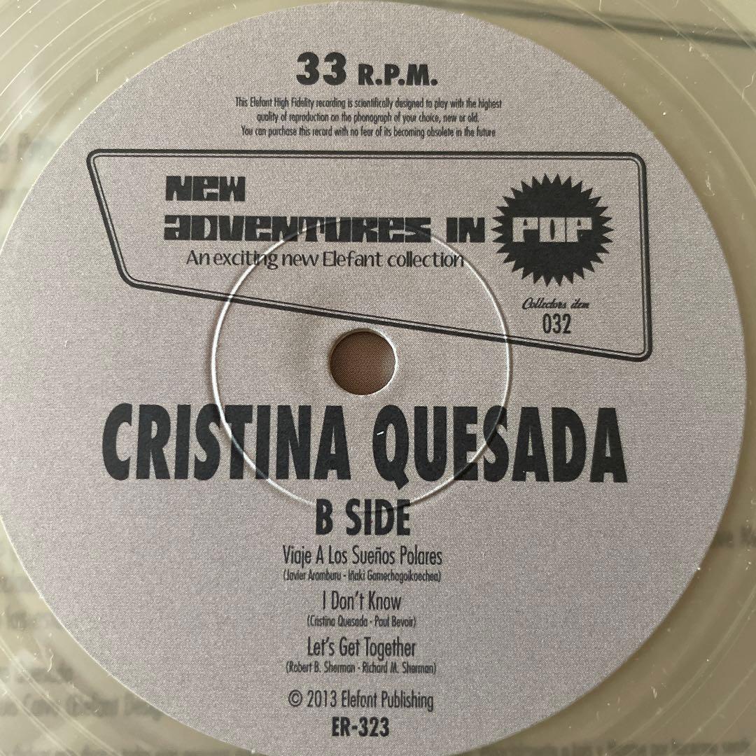 洋楽 Cristina Quesada 7\" Clear Limited Vinyl