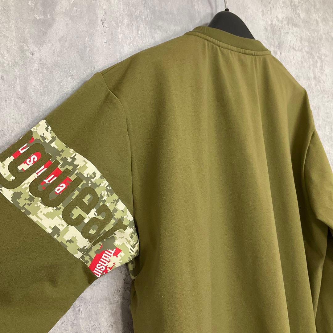 【munsingwear】　ステッカーロゴ＆カモフラ胸ロゴジャージ　プルオーバー