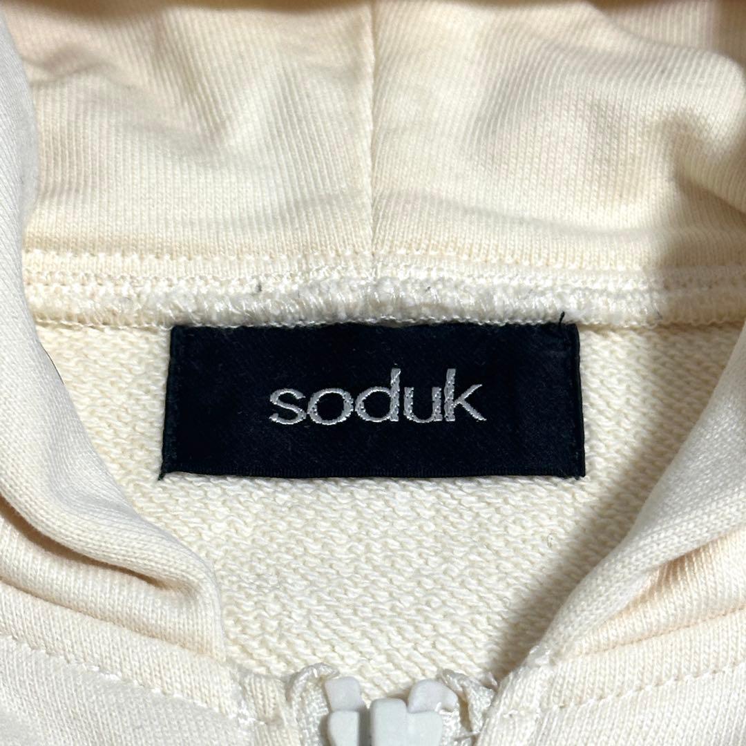 soduk 25ss ribbon zip hoodie リボン パーカー