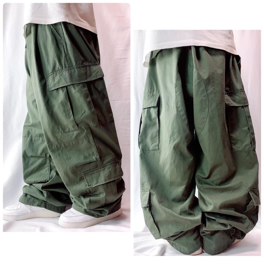 ROTHCO ミニタリー BDUカーゴパンツ カーキ 極太 希少サイズ 3XL