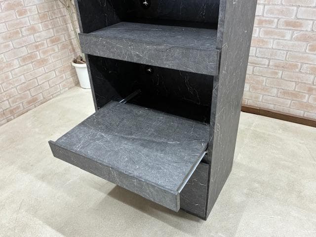 レンジ台　キッチン　収納　BK　開戸　新品