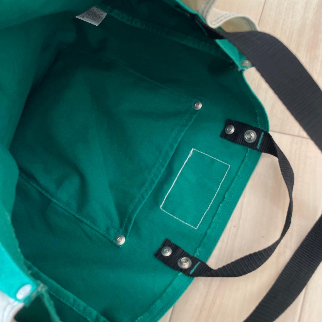 BAG'n'NOUN 緑白 トートバッグ