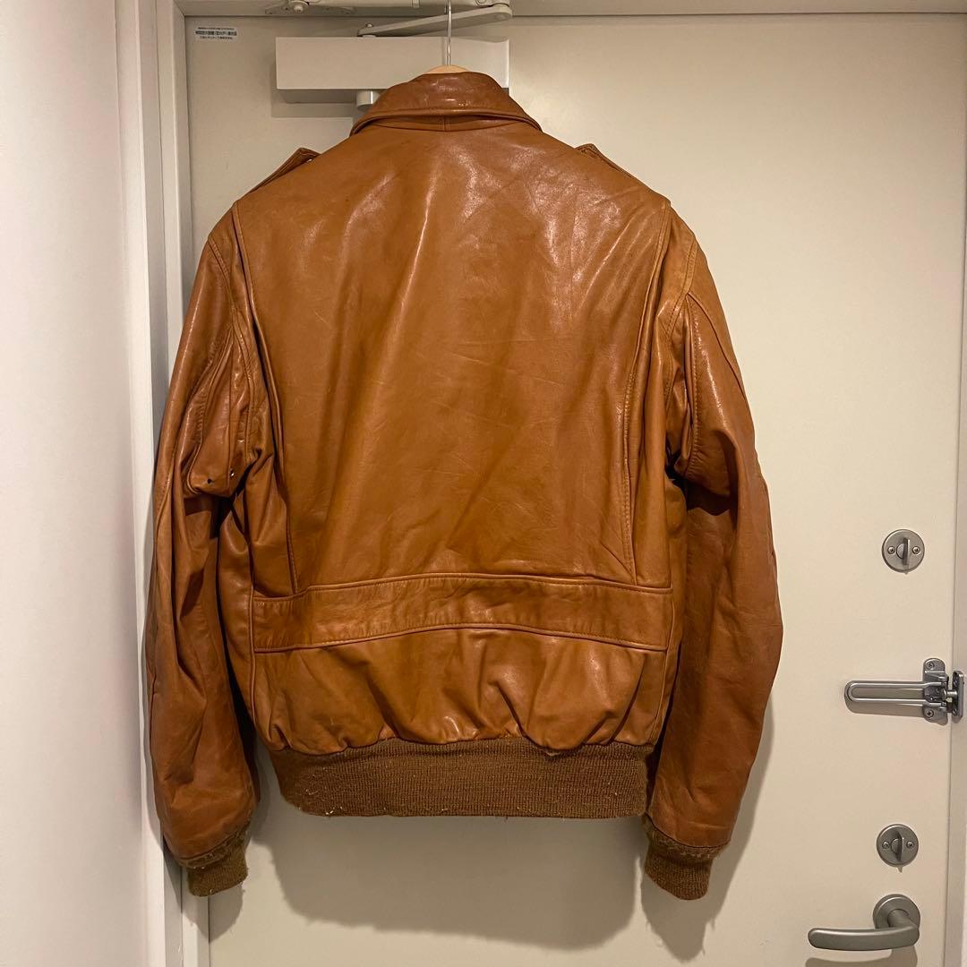 Schott ブラウン レザージャケット 40 G1 70s