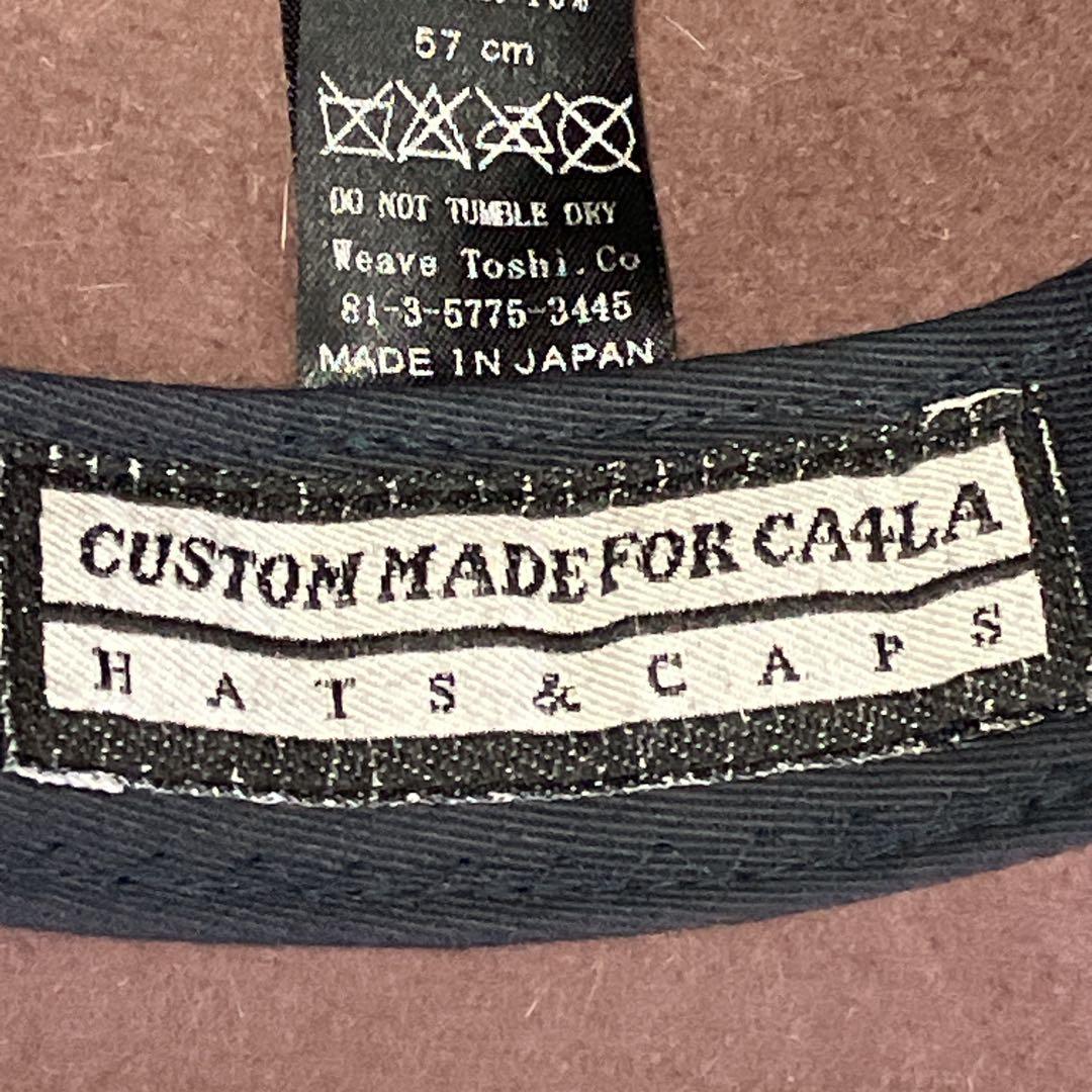KNOX × CA4LA ウール中折れ帽　パープル　57cm