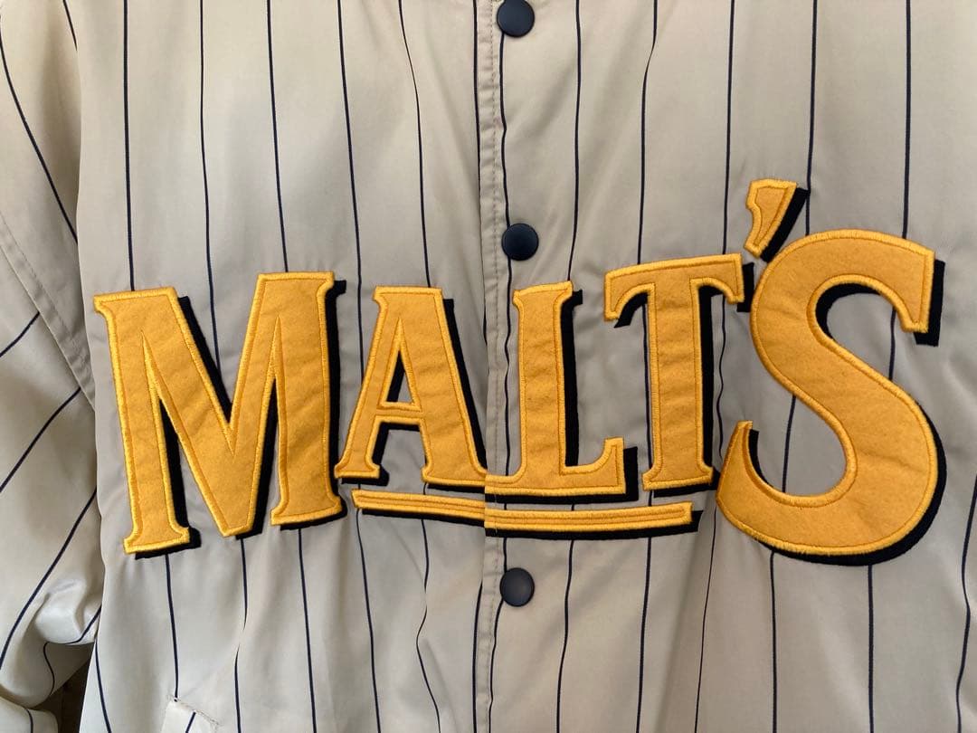 MALT'S ストライプ ボンバージャケット