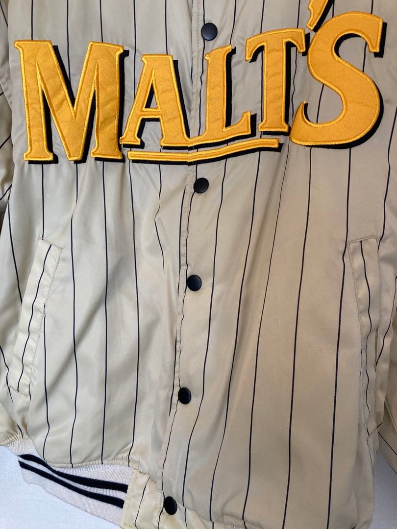 MALT'S ストライプ ボンバージャケット