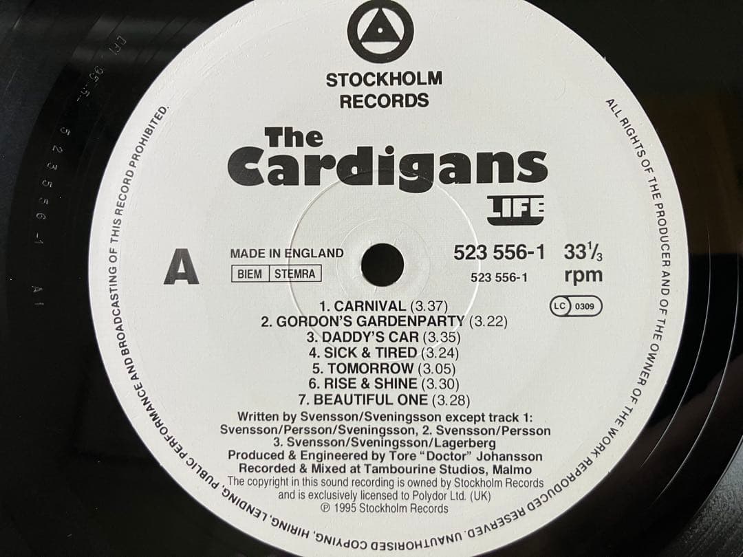 【LPレコード•EUオリジナル盤】The Cardigans – Life