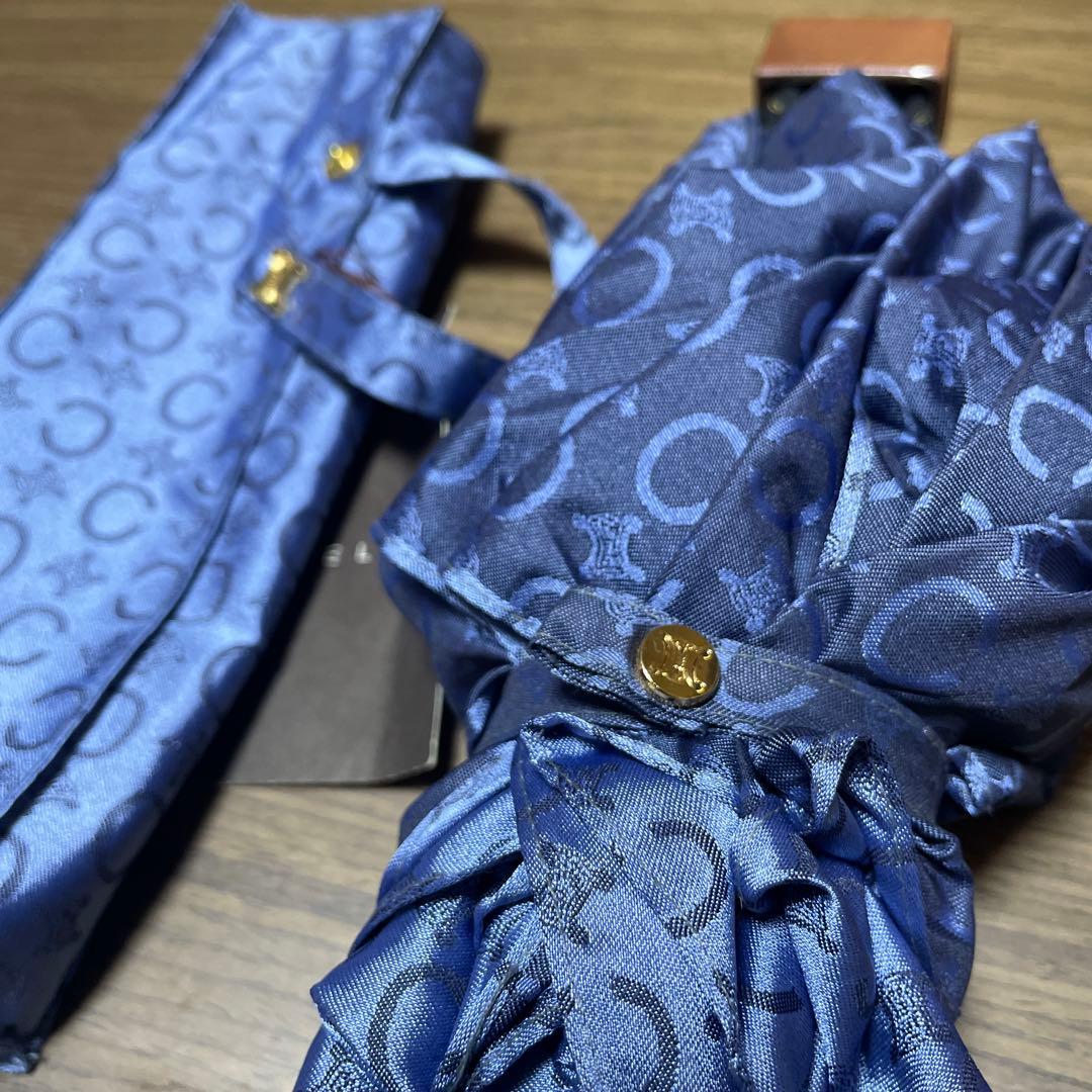 CELINE ネイビー 折りたたみ傘