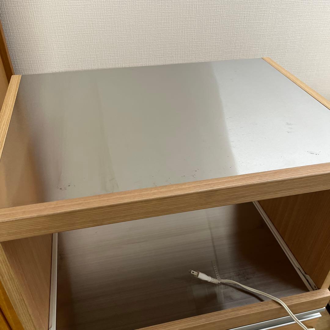 木製レンジ台 ステンレス天板付き　幅60㎝