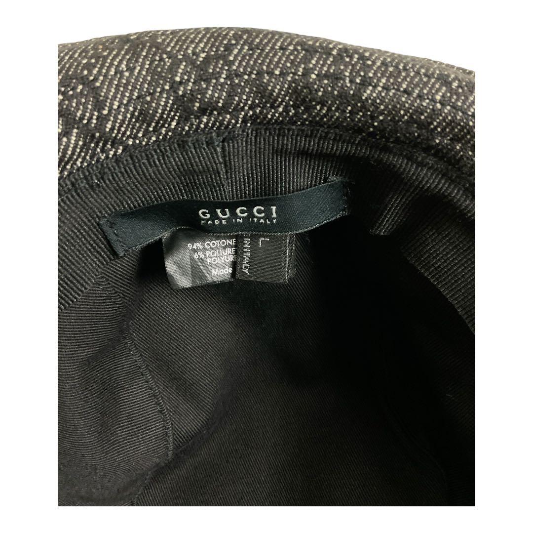 GUCCI　グッチ　GGキャンバス　バケットハット　サイズL　ユニセックス