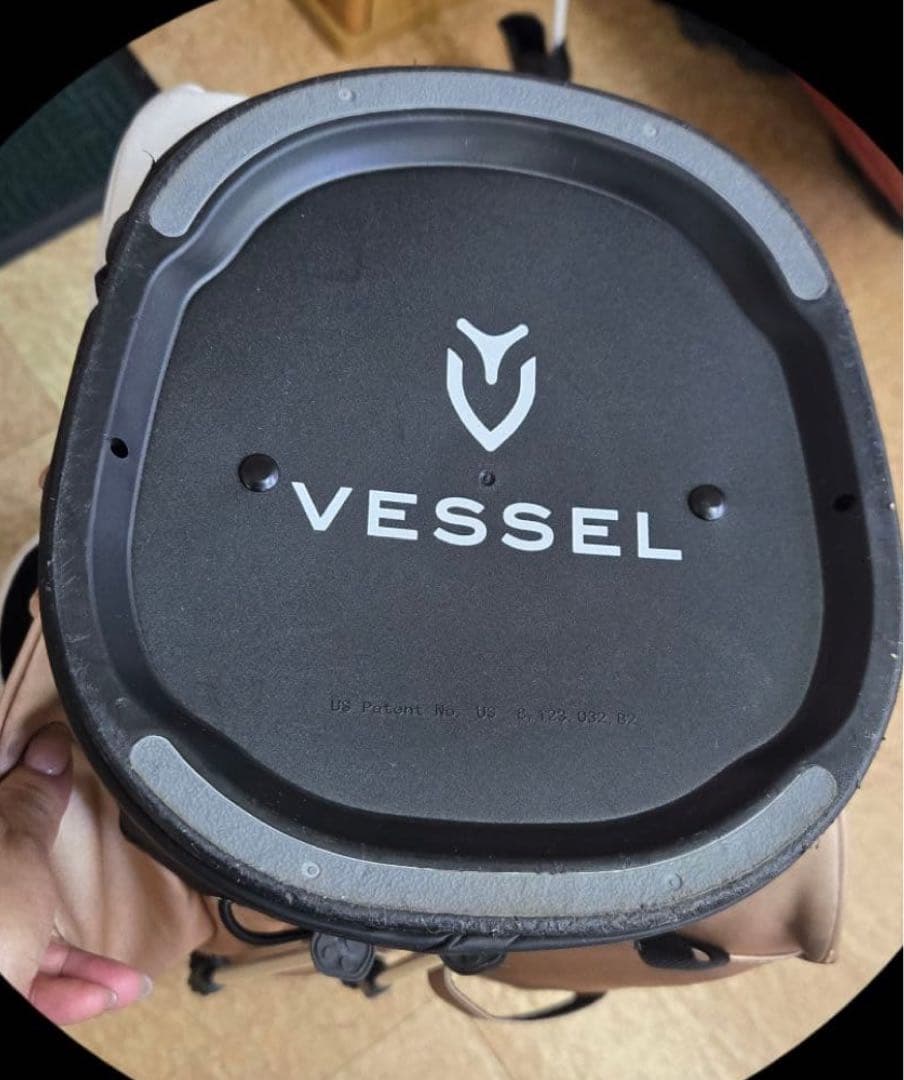 VESSEL キャディバッグ ホワイト/ベージュ