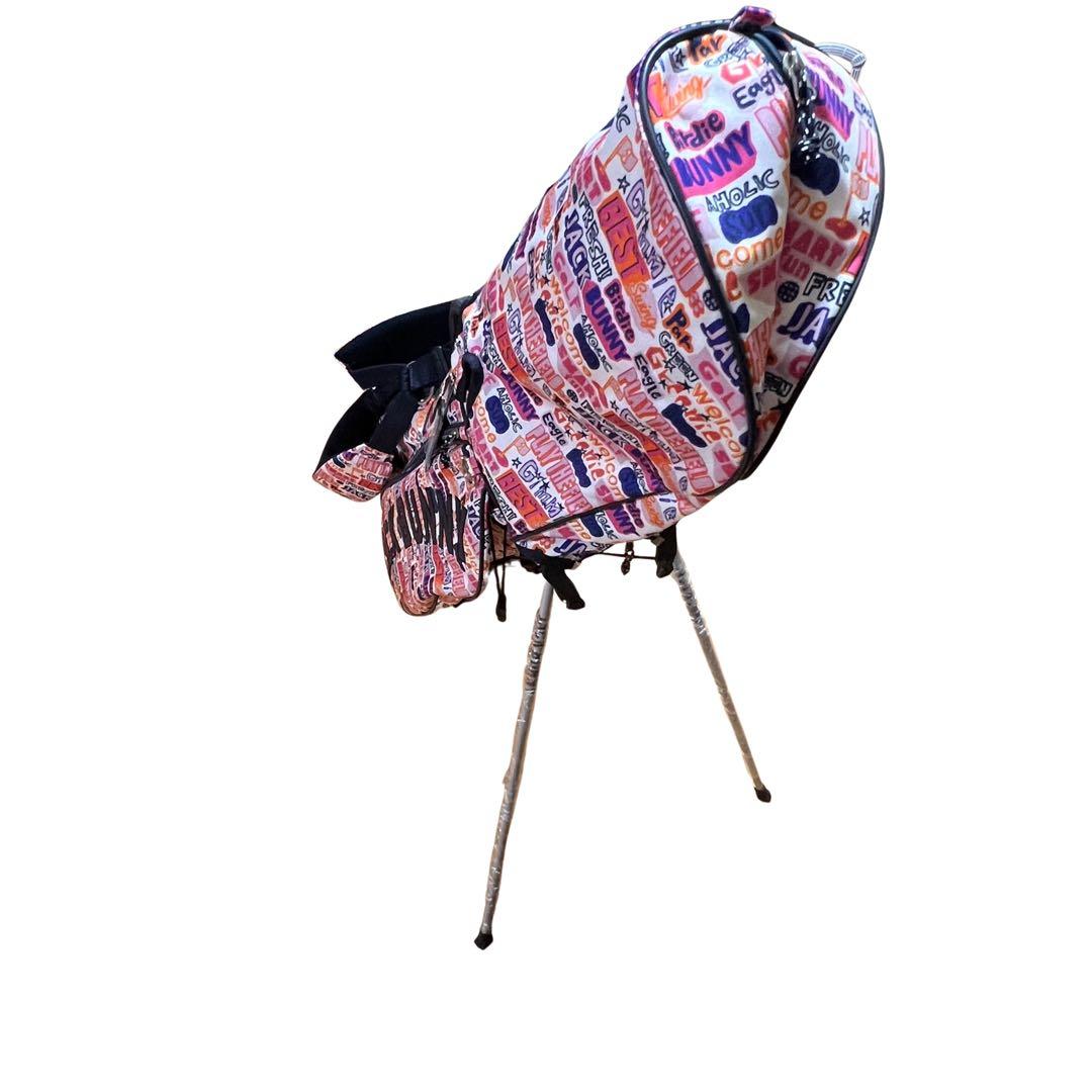 【極美品】ジャックバニー ゴルフ スタンド式 キャディバッグ 8.5型 総柄