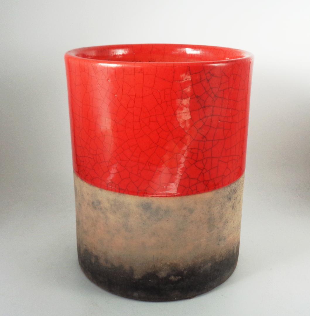 絶版！旧ドマーニ鉢 DOMANI BARI VASE 28 レッド