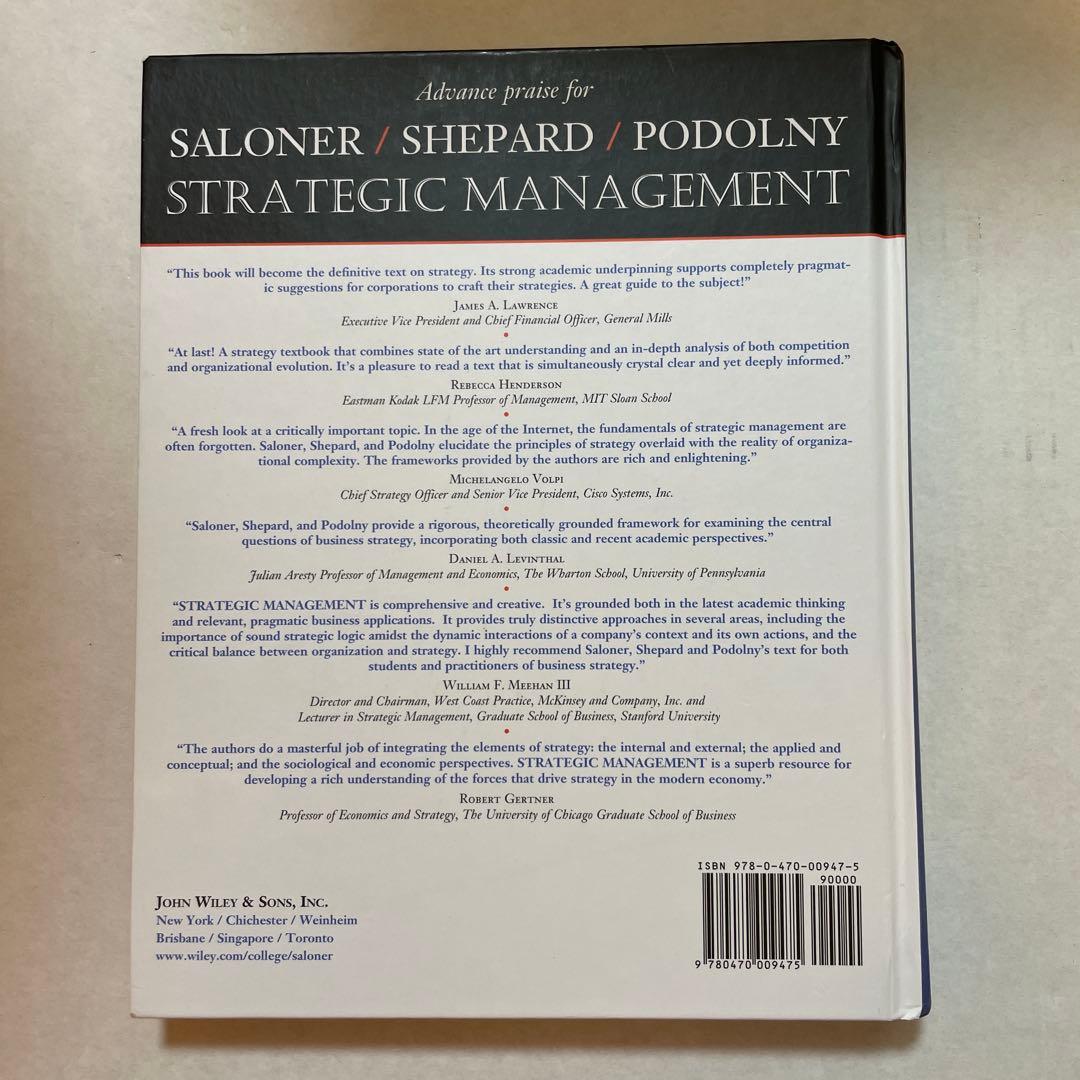ビジネス・経済 Strategic Management