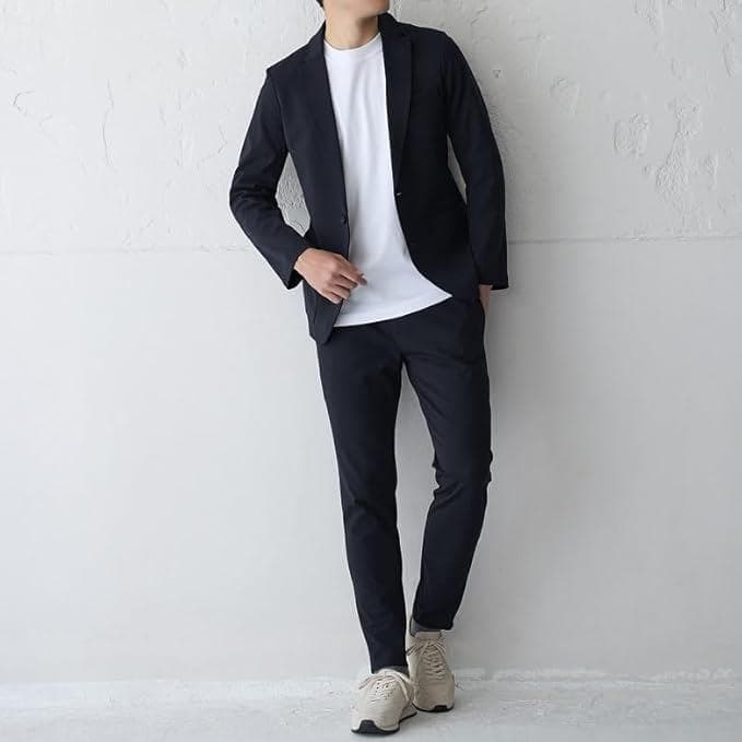 【A】グンゼBODYWILD ダブルニットジャケット＆パンツセットアップ
