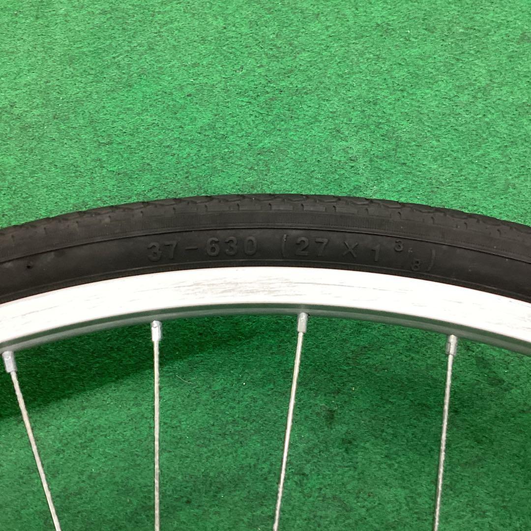 アルミリム　前輪 27x1-3/8 タイヤ付 ハブダイナモ 27インチ j2端子