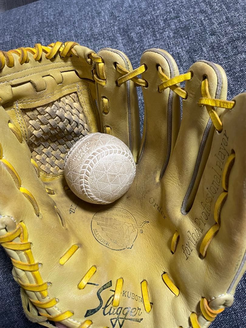 Slugger 久保田スラッガー　軟式グローブ　指カバー付　投手　ピッチャー