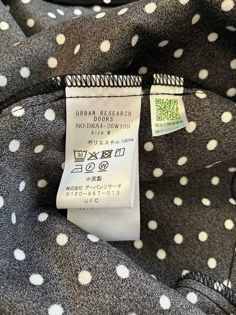 【新品未使用】URBAN RESEARCH DOORS ドット柄ワンピース M