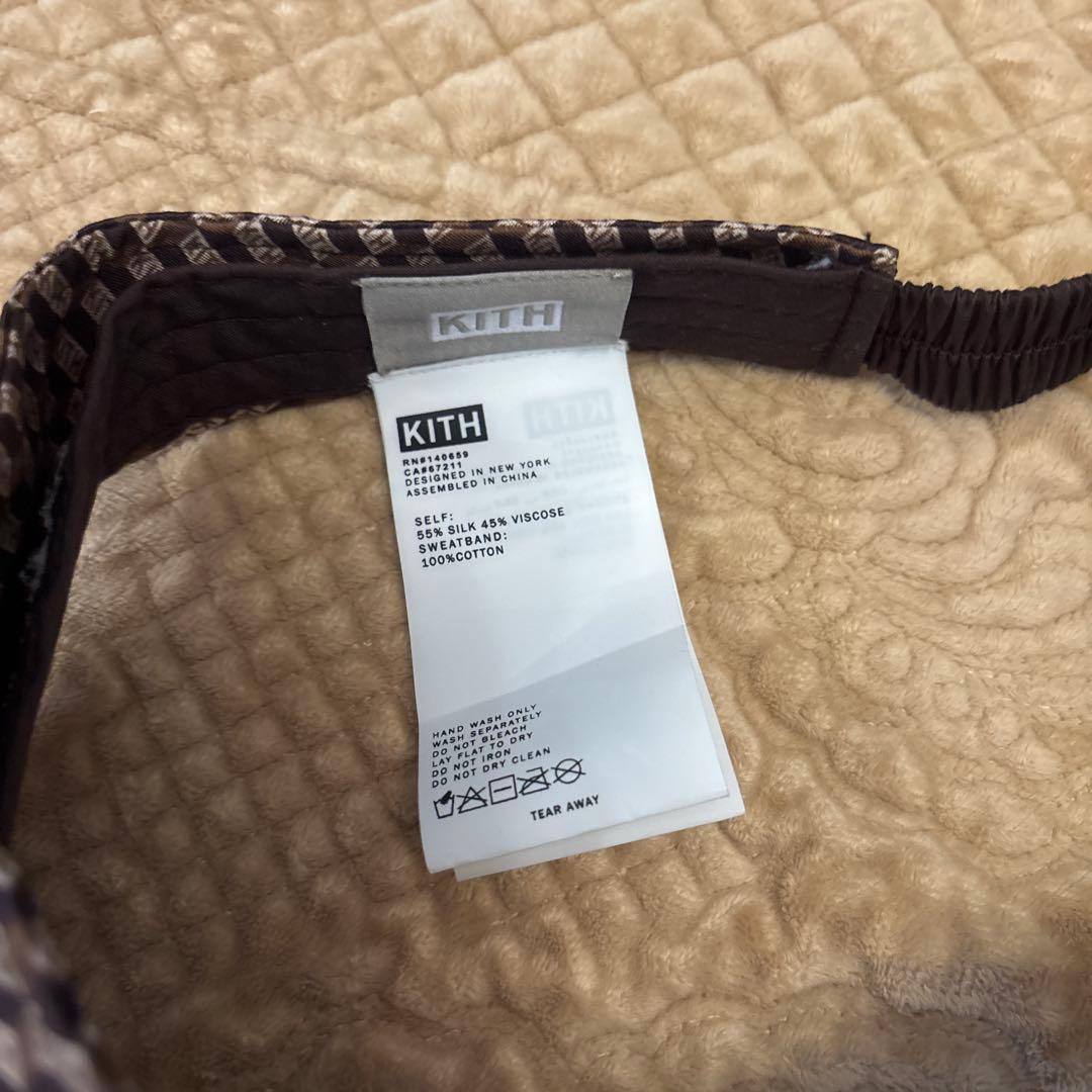 KITH バイザー ブラウン系 ロゴ入り