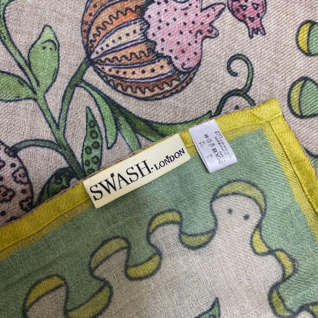 SWASH LONDON 毛と絹のスカーフ