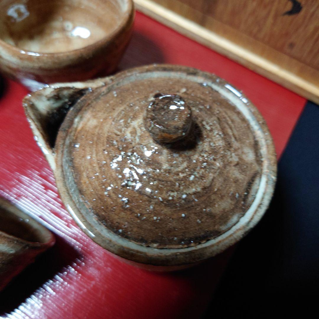 ①萩焼 兼田佳炎 煎茶器揃 8点