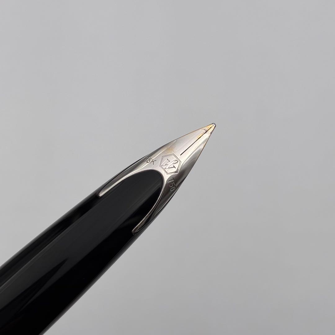 WATERMAN ウォーターマン カレン 黒 万年筆 18K 中字M