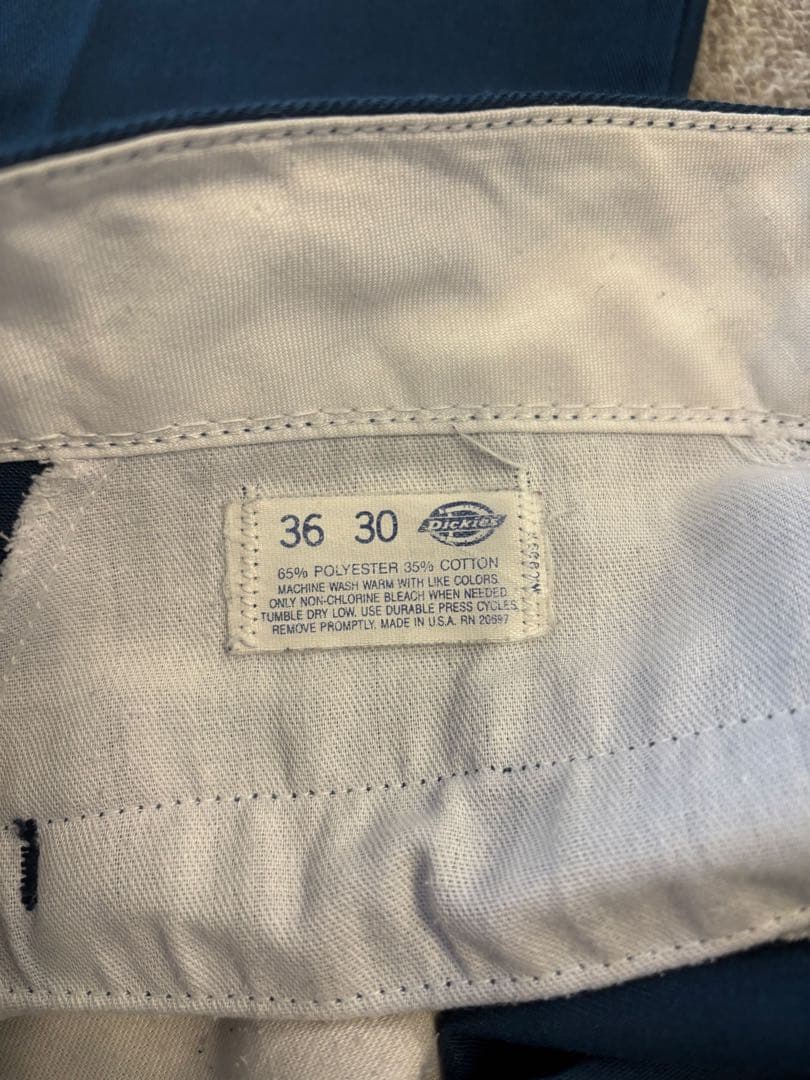 ラ*ン様 【美品W36L30】80's Dickies 874 チビタグ USA