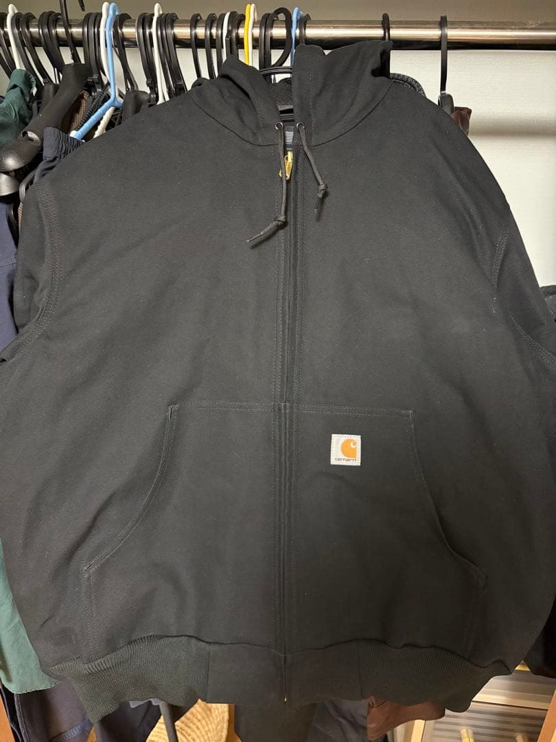 【極美品・USA製】カーハート アクティブジャケット J131 黒 Lサイズ