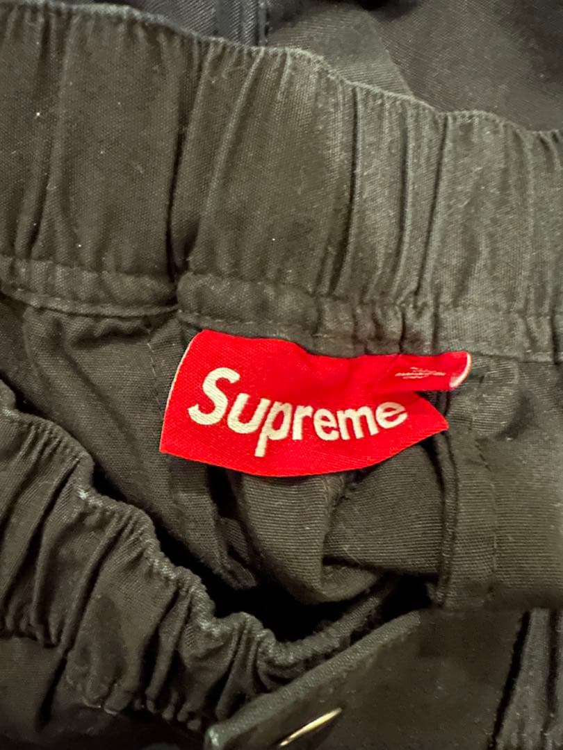 Supreme ブラック カーゴパンツ S