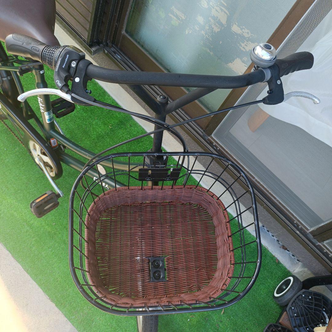 【引取中】子供乗せ自転車 （fides20インチ濃い緑）　非電動