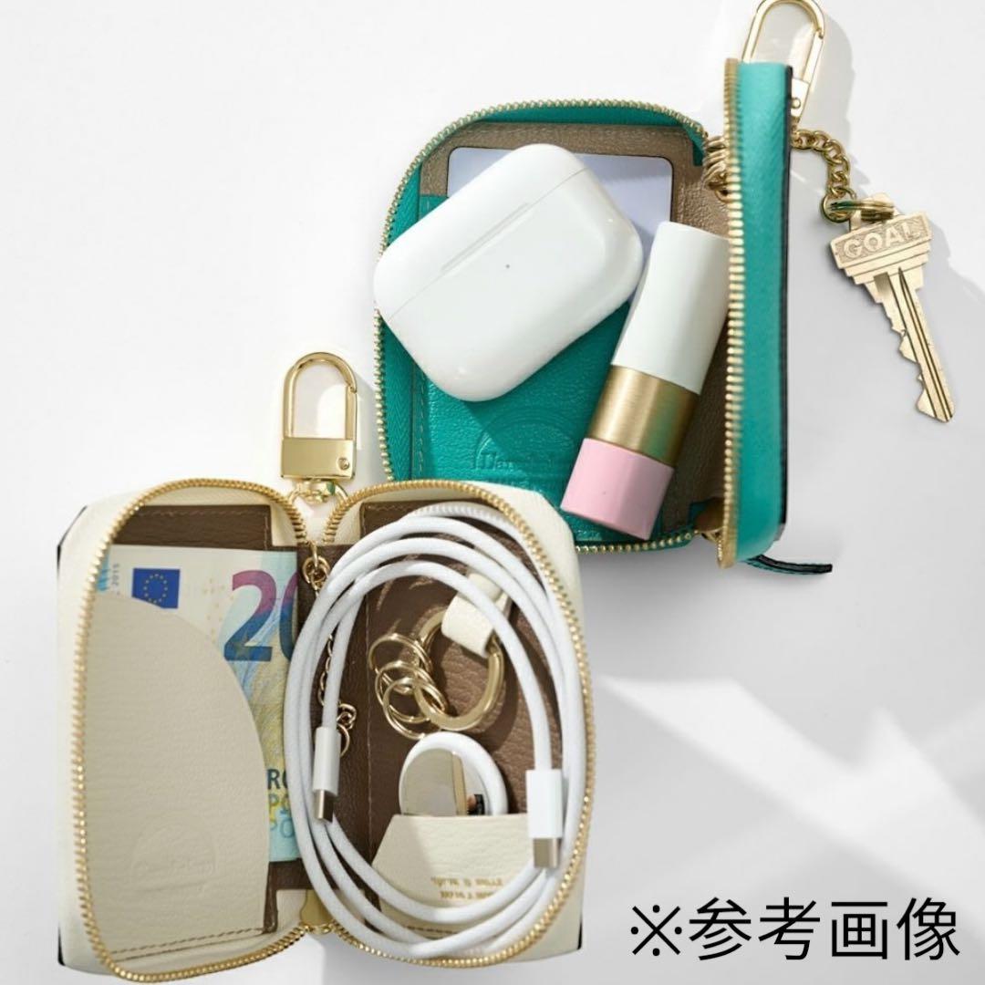 2293【新品 定価2.2万円】ラルコバレーノ★スマートWキーケース★鍵入れ★