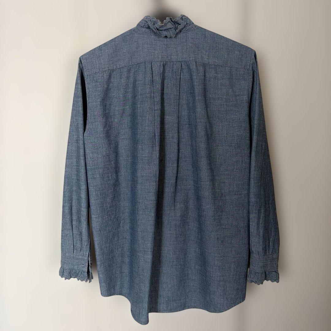 45R☆ フリルブラウス　インディゴ size 2