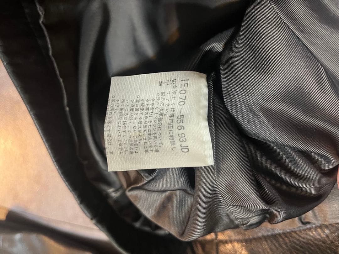 90s TAKEO KIKUCHI ブラック革ジャン　3 短丈　y2k 本革