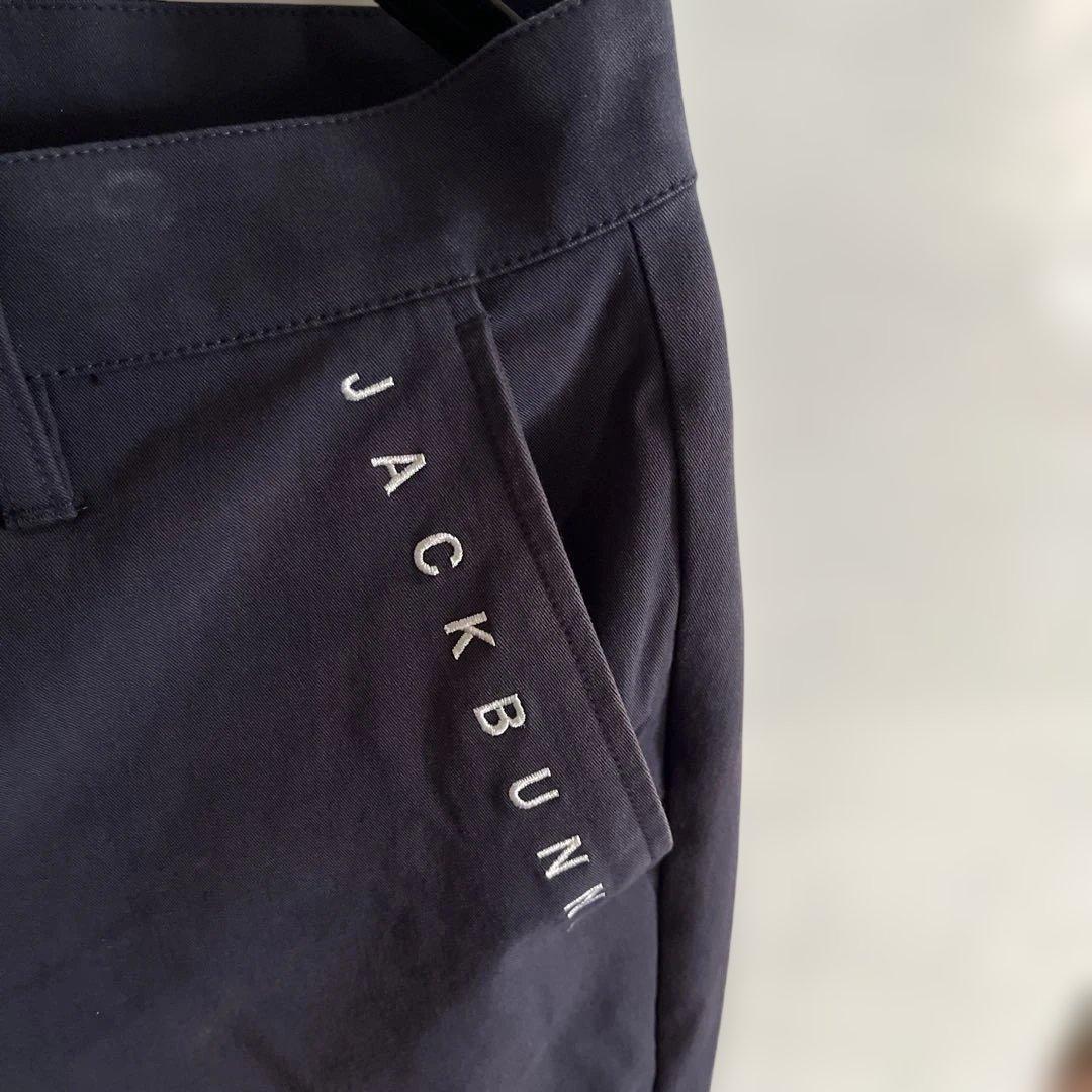 JACK BUNNY ネイビー スリムフィットパンツ ロゴ入り　Lサイズ