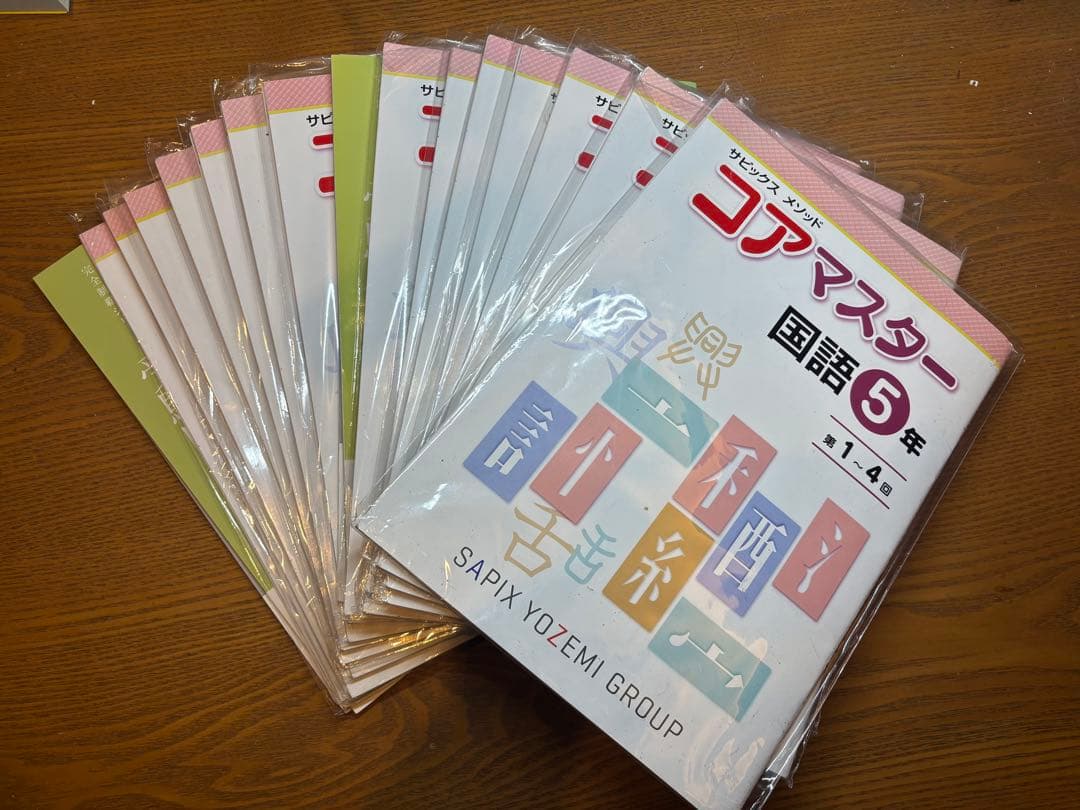 名進研 SAPIX コアマスター 5年生 4教科 1年分＋夏・冬期講習＋完全制覇