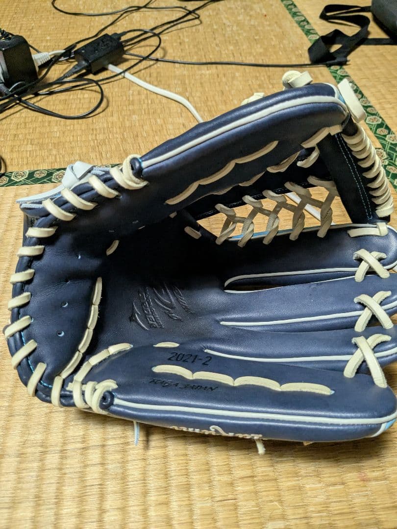 ミズノプロ　軟式用オーダーグラブ　外野手用　ダイバーシティブルー