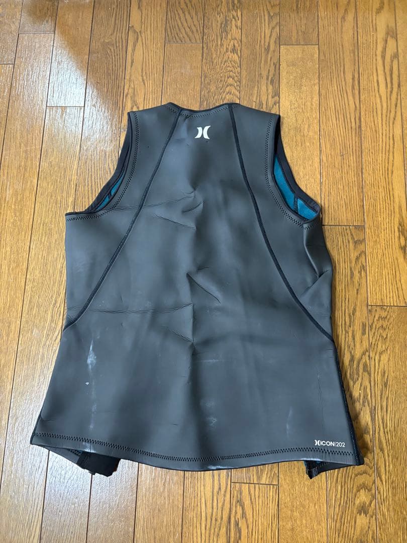 Hurley ウェットスーツベスト ブラック/ターコイズ