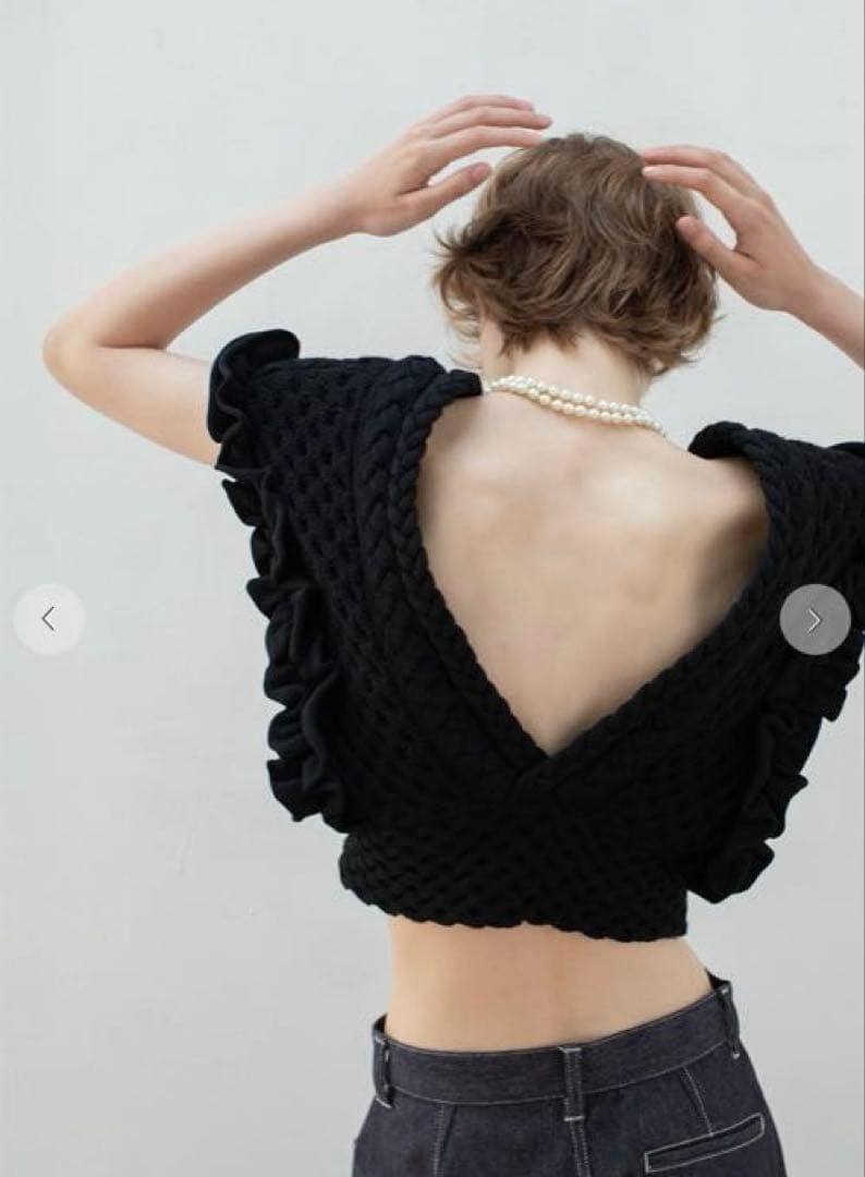 leinwände パッチワークベスト新品　完売ブラック