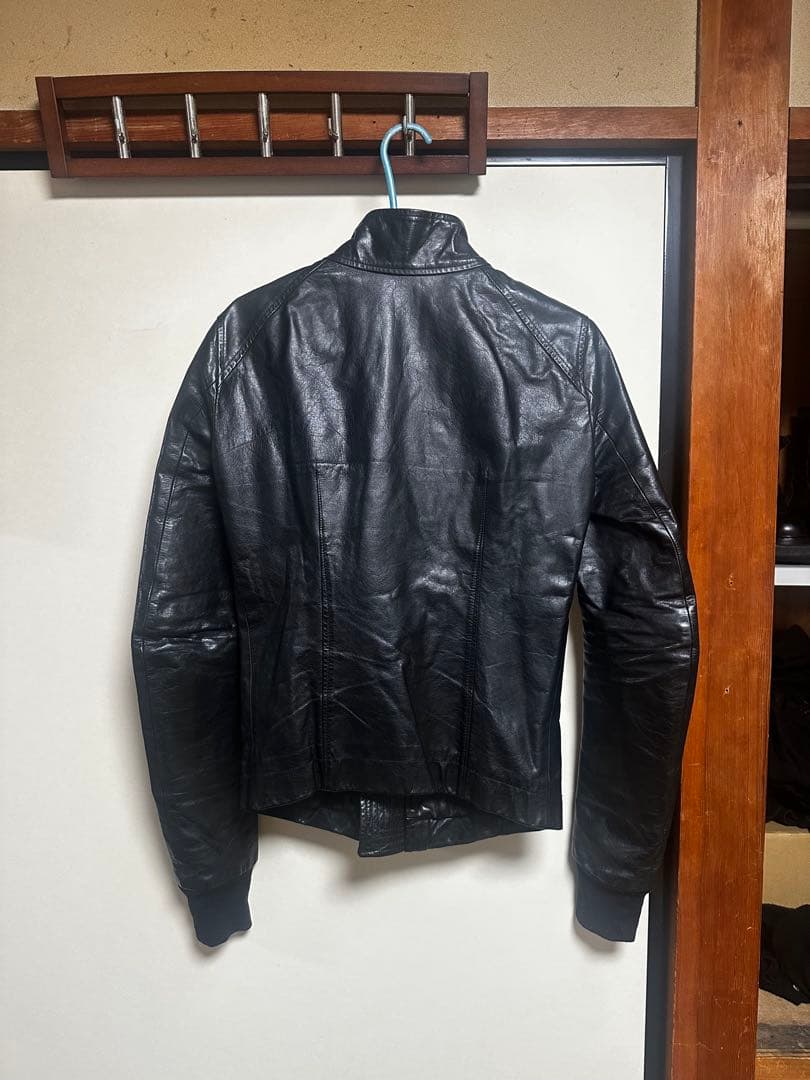 Rick Owens カーフレザー　インターシャ　XS