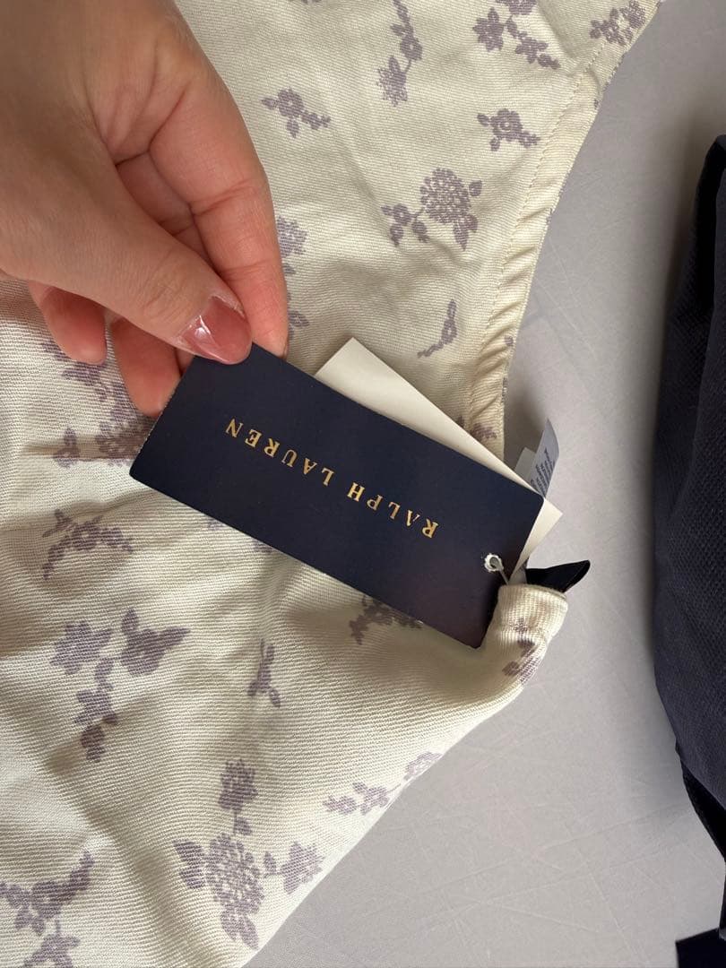 【新品未使用】Ralph Lauren 花柄エプロン タグ袋付き