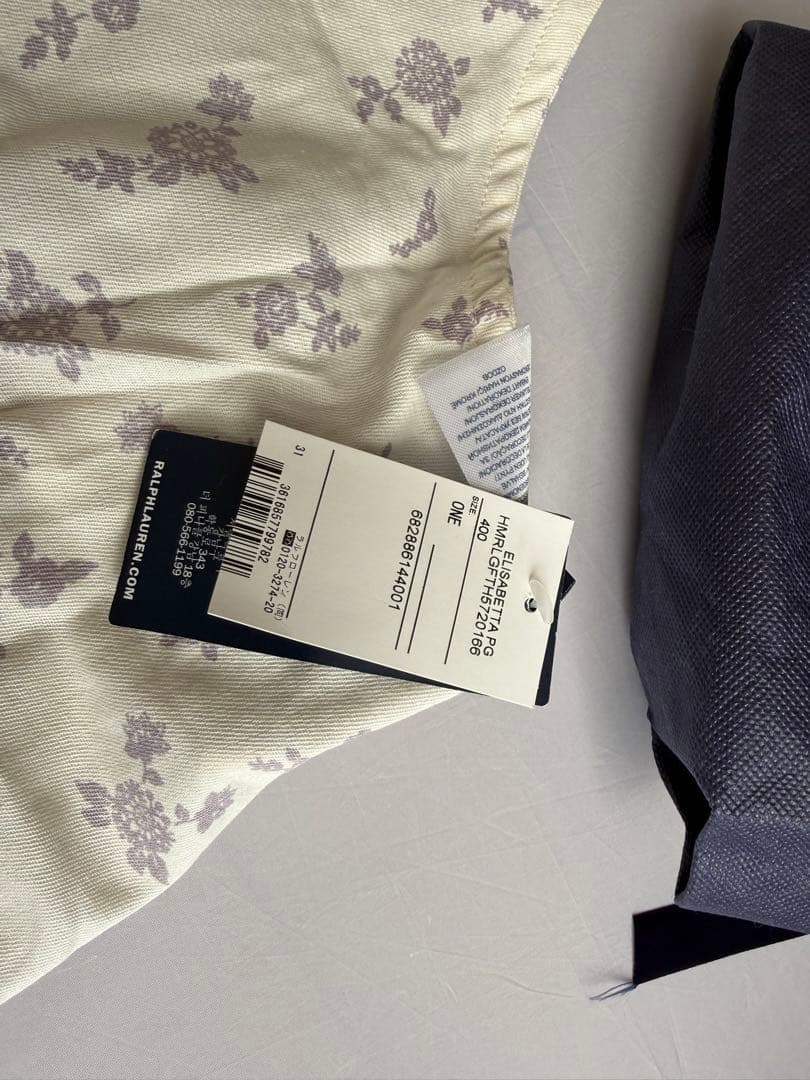 【新品未使用】Ralph Lauren 花柄エプロン タグ袋付き