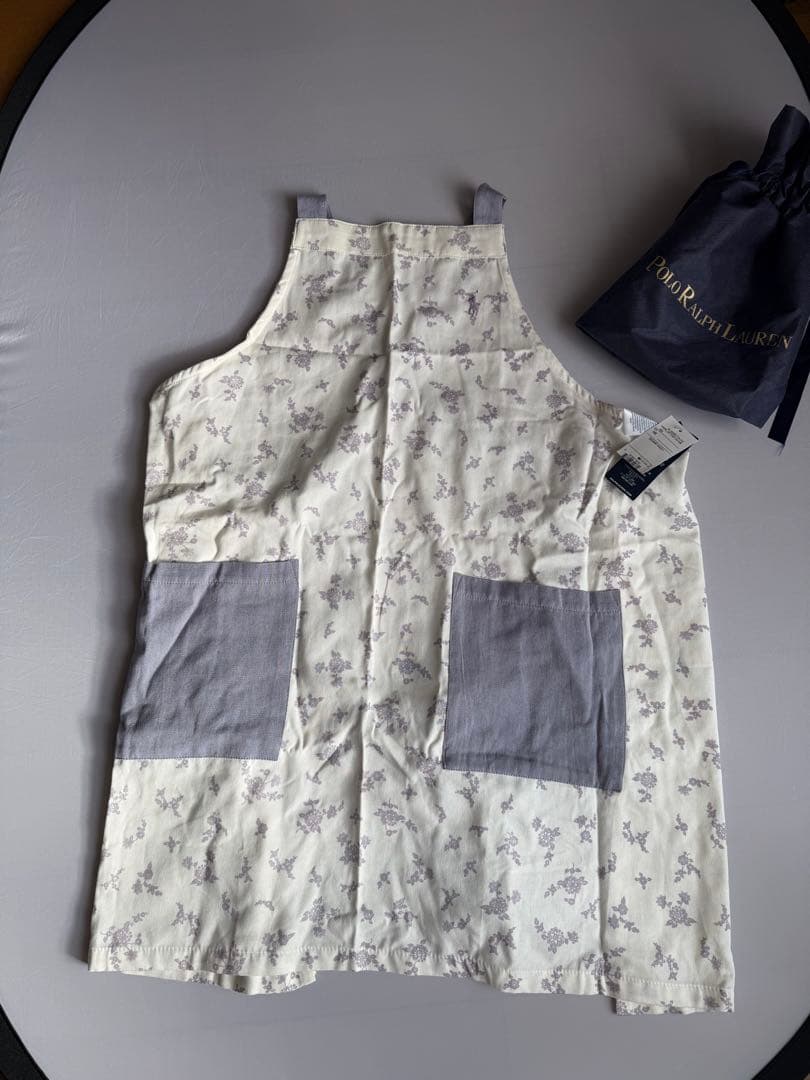 【新品未使用】Ralph Lauren 花柄エプロン タグ袋付き