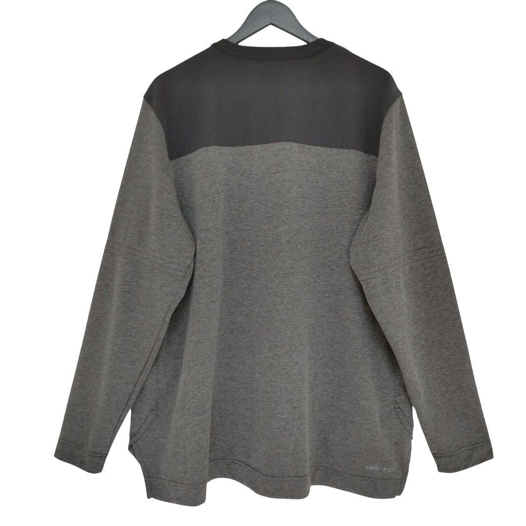 ナイキ×ジャイアンツ◆メンズ ドライフィット ハーフジップ シャツ【XL】グレー